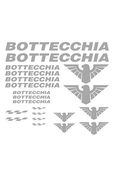 Oracal Set of 21 Bottecchia stickers - Grey
