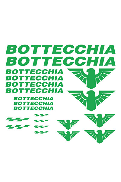 Oracal Set of 21 Bottecchia stickers - Green