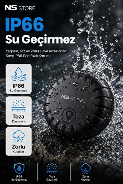 NS Store Mıknatıslı GPS Canlı Konum Takip Cihazı Çocuk Eşya Araç Takip Sistemi IP66 Suya Dayanıklı