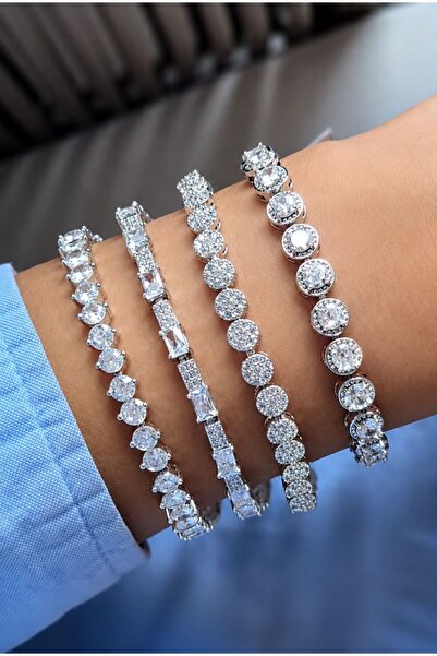 Hegi Collection YUVARLAK ZİRKON TAŞLI SU YOLU BİLEKLİK