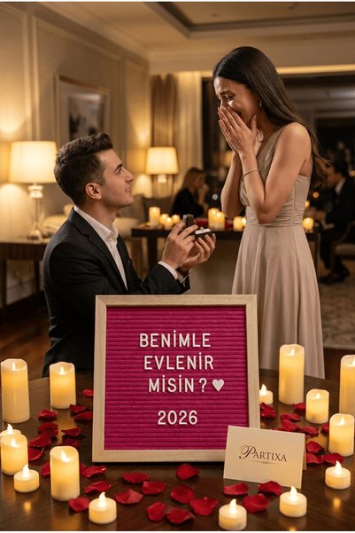 Partixa Ahşap Harfli Yazı Panosu 25,5x25,5 cm Premium Gerçek Çam Çerçeve 340 ...