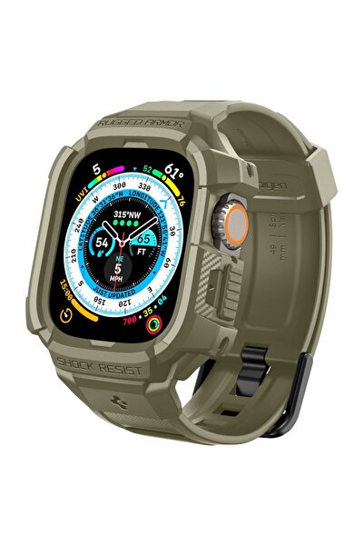 Spigen Curea pentru Apple Watch Ultra, Rugged Armor Pro (ACS05915), kaki - kaki