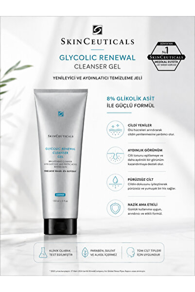 SkinCeuticals Glycolic Renewal 150 ml – Aydınlatıcı, Yenileyici ve Arındırıcı...