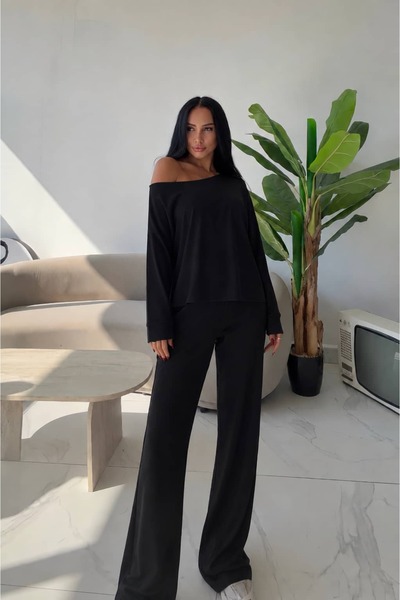 OKSOCOLLECTİON Modal Bluz İspanyol Eşofman Takımı