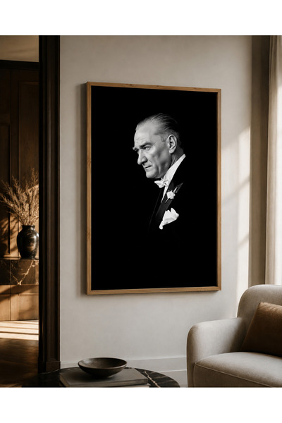 NT Handmade Tablou înrămat cu Mustafa Kemal Ataturk - Decor de perete pentru ...