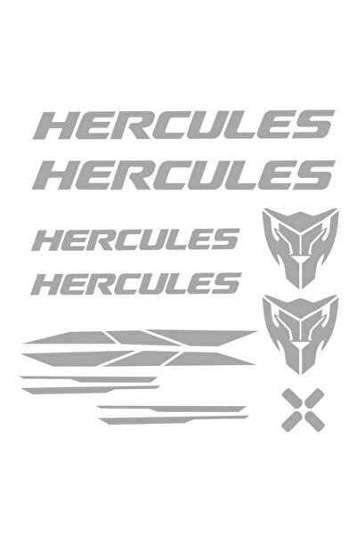 Oracal Bicycle Sticker Set Hercules – 11 Pieces – Grey