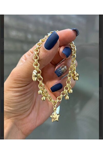 YONCA CM JEWELRY Yıldızlı Dorikalı , 14 Ayar Altın Kaplama , CM Damgalı Kadın...