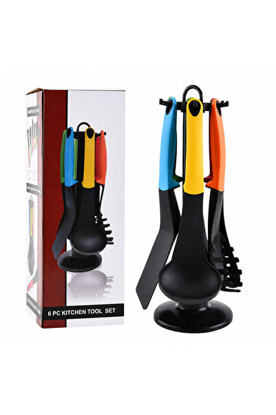 Rab 7-Piece Kitchen Utensil Set with Rotating Storage Stand