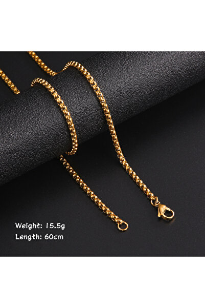 choice2 60cm Box Chain Gold Skyrim Fashion 60cm Long Box Chain Necklace Men S...