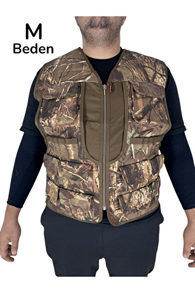 UYĞURCA Avcı Yeleği (S Beden) - 50 Adet Kapasiteli - Meşe Desen - 12CAL