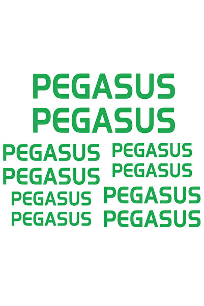Oracal Set de autocolante pentru bicicletă PEGASUS – 10 piese – Autocolante p...