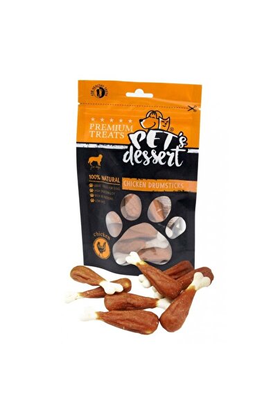 Pet'sDessert RECOMPENSA CAINE PET'S DESSERT DRUMSTICK COPANE PUI 80GR