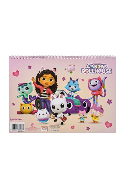 Gabby's Dollhouse Bloc de desen artistic, format A4, 30 file – spirală