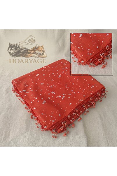 hoaryage Handmade Patterned Yarn Embroidery with Ring Beads on the Edge, Yeme...