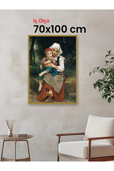 HARS Slim İnce Profil Altın Çerçeve 70 x 100 cm Şeffaf Korumalı PVC