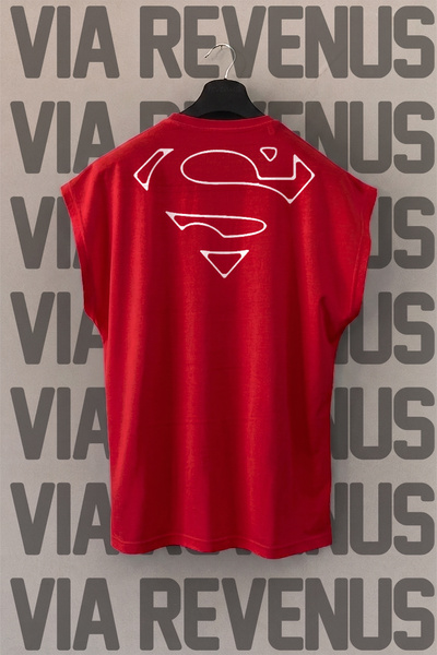 Vordevia Back Printed Zero Sleeve Sports T-Shirt