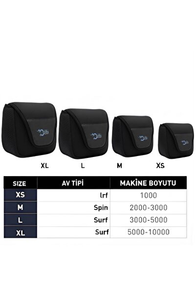 FİSHCOİN Su Geçirmez Neopren Olta Makinası Kılıfı/Makine Çantası/Surf,Lrf,Spin