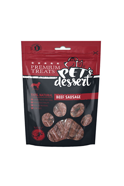 Pet'sDessert RECOMPENSA CAINE PET'S DESSERT BEEF SAUSAGE VITA 80GR