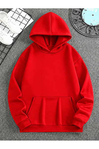 New Shine Solid Color Cotton Men's Sweatshirt