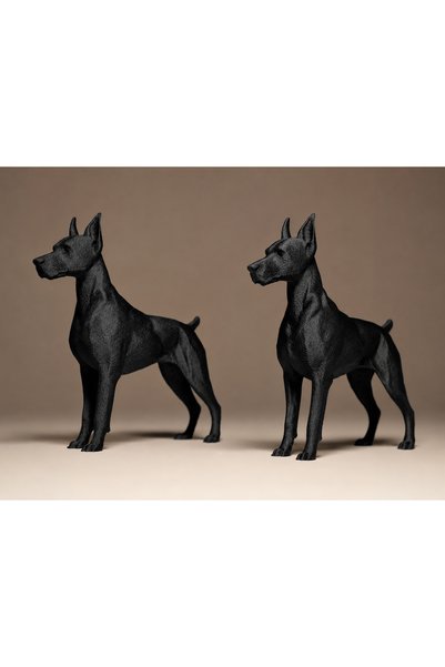 Mayex3d DOBERMAN BİBLO - 2 ADET