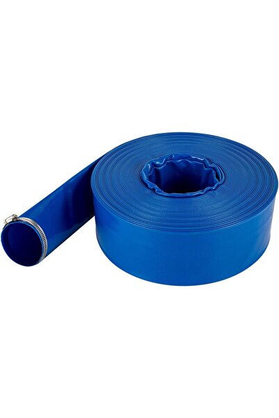 OEM Furtun plat de evacuare apa, pentru motopompe, 3 inch, Lungime 32 m, PVC