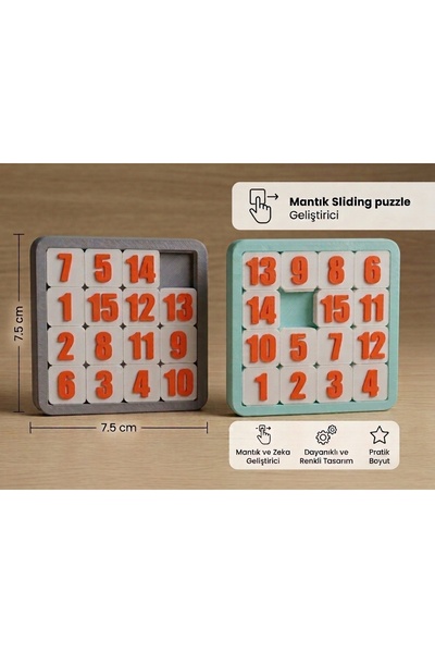 Sayı Kaydırma puzzle, SayıBulmacası Sliding Puzzle 1 ADET