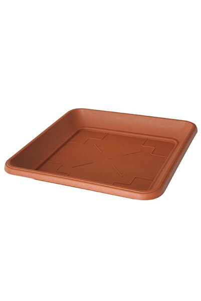Strend Pro Farfurie patrata pentru ghivece Terra, maro, 140/19 mm