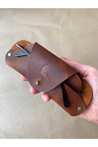 ALESTA LEATHER (Tipărimem numele) Husă pentru ochelari din piele naturală, lu...