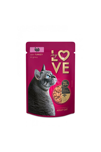 My love butik PLIC PISICI MY LOVE CARNE DE CERB ÎN SOS PENTRU GĂTĂRI ADULȚI 85GR