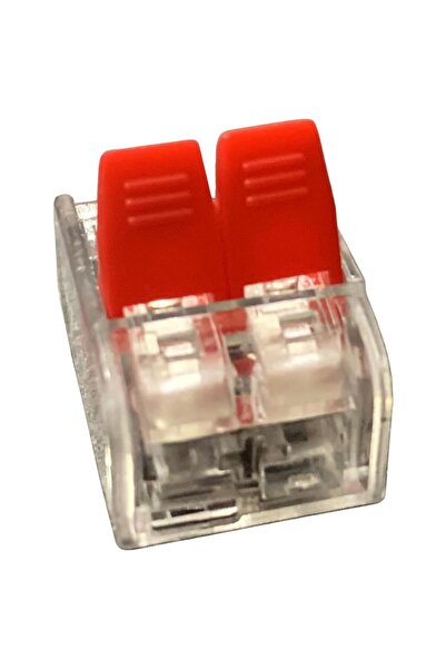 Horoz Electric Clema 2 poli Slim-2, transparent, maxim 4 mmp, 32A, 450V