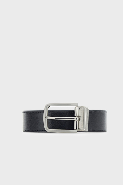 Emporio Armani Logo Leather Belt Men's Belt Em007172 Af29130 Mc593