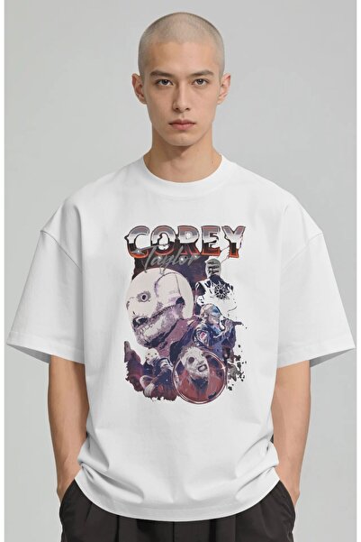 SEVBANO Μπλουζάκι Corey Taylor Rock Metal Singer με στάμπα Unisex Oversize Pr...