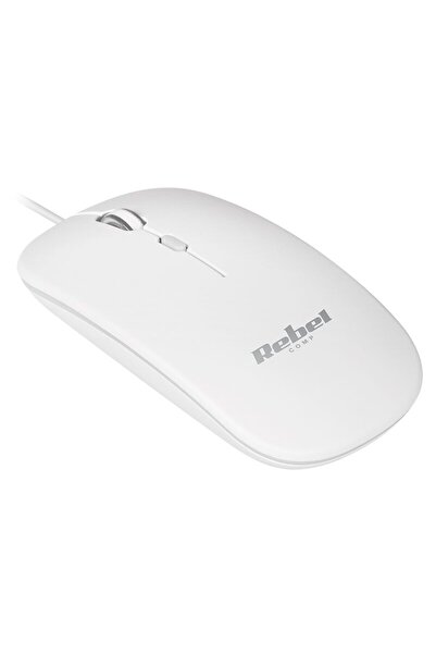 Rebel Mouse cu fir, Rezolutie senzor 800/1000/1200 dpi, Alb