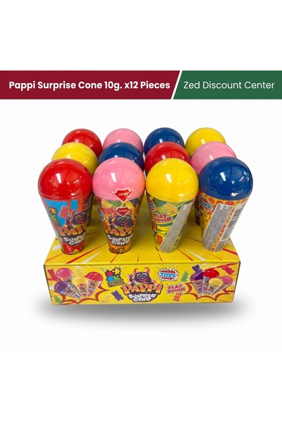 pappi Cornet Surpriză - Bomboane moi cu Jucării, Puzzle-uri, Plastilină și Fr...