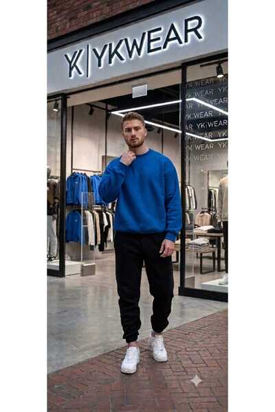 YK WEAR Set de trening UNISEX de calitate premium, supradimensionat, fără imp...