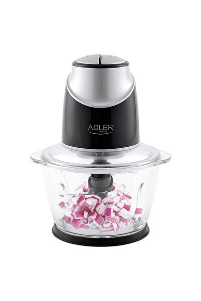 adler Tocator de legume, 300 W, Bol sticla 1.2 l, 4 lame inox, Protectie la s...