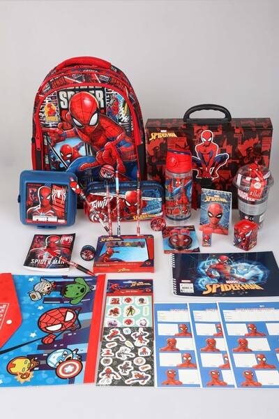 SPIDERMAN X Dekomus Licensed 32 Piece Stationery Set, School and Pencil Bag, ...