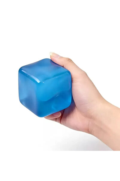QUCCO “MAVİ RENK ” KÜP SQUISHY, STRES OYUNCAĞI, MANTI