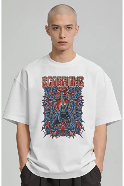 SEVBANO Scorpions Rock Metal Music Band Printed Unisex Oversize Premium T-Shirt