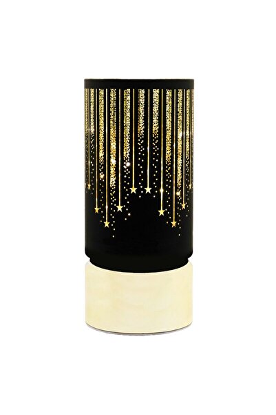FOREVER LİGHT Decoratiune luminoasa de Craciun, Led, 3xAA, Negru/Auriu, Lumin...