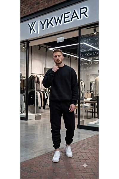 YK WEAR Premium Quality Oversize Unprinted Color Unisex Tracksuit Set