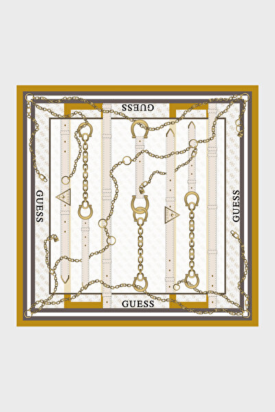 Guess Square Patterned 90 X 90 cm Silk Scarf Aw5765Sil90 Women's Scarf Aw5765...