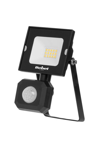 Rebel Proiector led cu senzor de miscare si lumina, 10 W, 850 lm, Lumina rece...