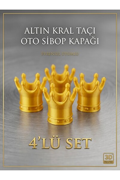 barototuning Renault Clio 2 Hatchback Uyumlu Sibop Kapağı Kral Taçı Gold 4lü