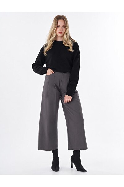 Kayra High Waist Wide Leg Pants Ocean Leather