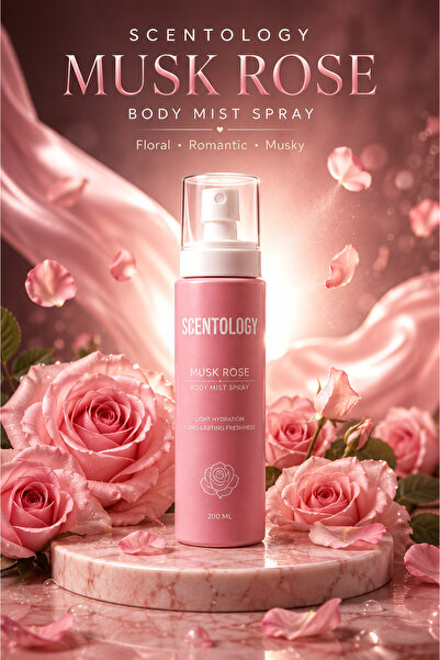 Scentology Doctor of perfums Musk Rose Body Mist Spray 200ML