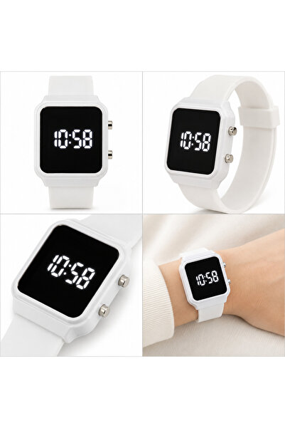 Rower Ceas unisex Collection, Digital LED, carcasă dreptunghiulară, curea din...