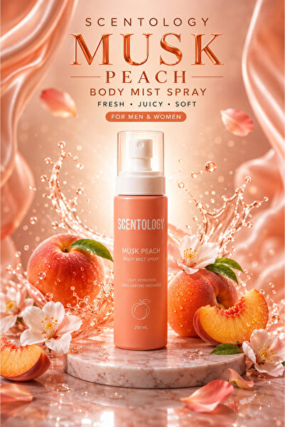 Scentology Doctor of perfums Musk Peach Body Mist Spray 200ML