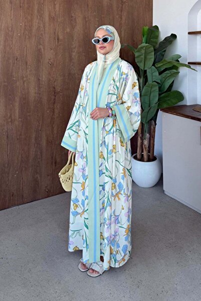 Hazamoda Gülce Shawl Kimono Mint