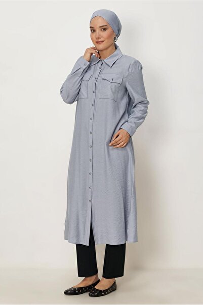 Alvina Linen Effected Long Tunic 46769